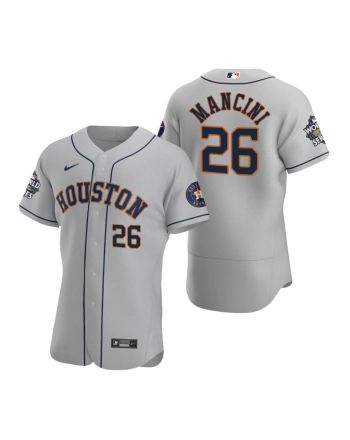 Houston Astros Trey Mancini 26 Gray 2022-23 World Series Jersey