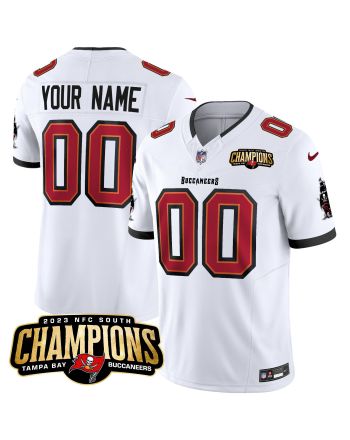 Tampa Bay Buccaneers 2023 NFC South Champions Patch Game Custom Men Jersey - White