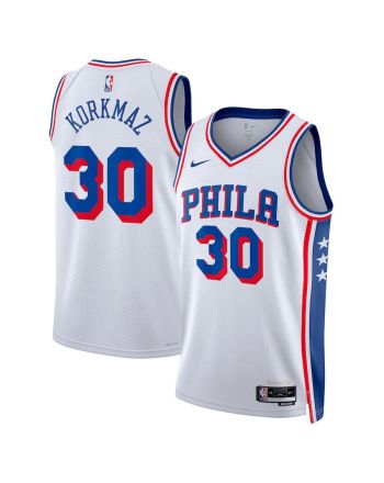 Furkan Korkmaz 30 Philadelphia 76ers 2023/24 Swingman Jersey - Association Edition - White