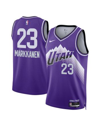 Lauri Markkanen 23 Utah Jazz 2023/24 City Edition Swingman Jersey - Purple