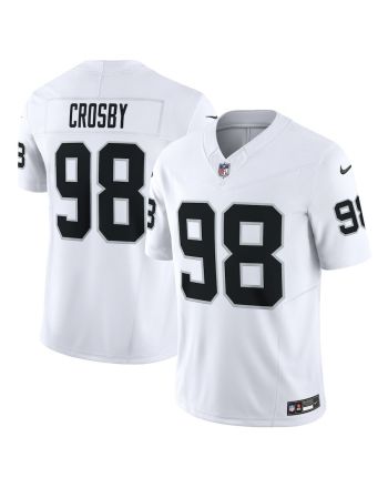 Maxx Crosby 98 Las Vegas Raiders Vapor F.U.S.E. Limited Jersey - White