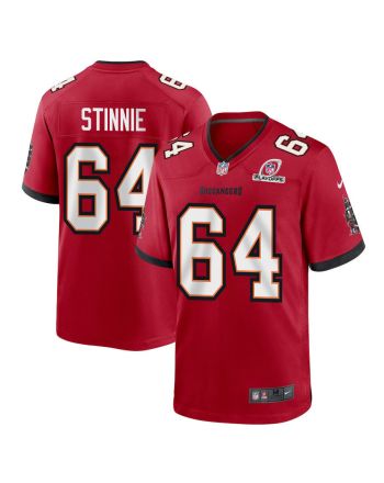 Aaron Stinnie 64 Tampa Bay Buccaneers 2023 Playoffs Patch Game Men Jersey - Red