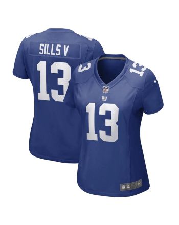 David Sills V New York Giants Women's Game Player Jersey - Royal