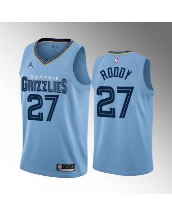 David Roddy 27 2022-23 Memphis Grizzlies Blue City Edition Jersey