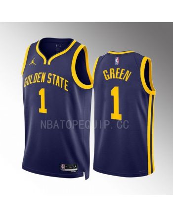 Golden State Warriors JaMychal Green 1 2022-23 Statement Edition Navy Jersey