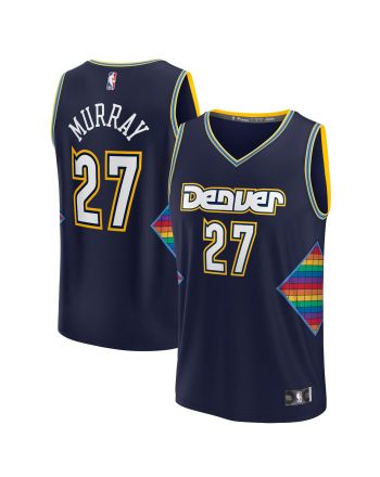 Jamal Murray Denver Nuggets Fast Break Jersey - City Edition - Navy Jersey