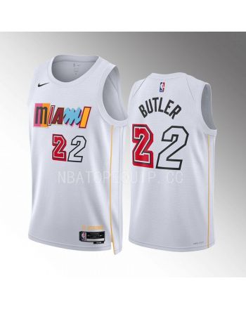 Jimmy Butler 22 Miami Heat 2022-23 City Edition White Jersey Mashup Vol.2