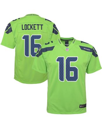 Tyler Lockett 16 Seattle Seahawks YOUTH Game Jersey - Neon Green