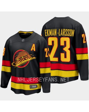 Vancouver Canucks Oliver Ekman-Larsson 23 2023-24 Alternate Jersey Breakaway Black