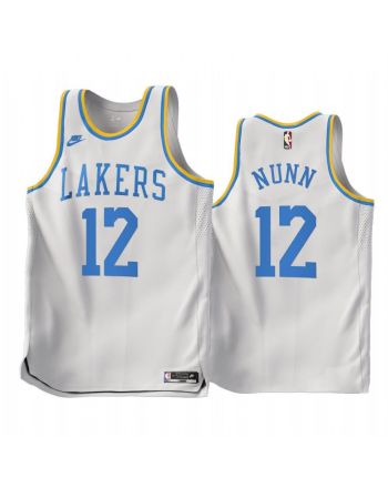 Kendrick Nunn 12 Los Angeles Lakers 2022-23 Classic Edition White Jersey - Men Jersey