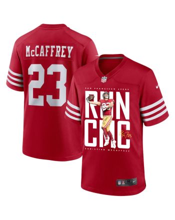 Christian McCaffrey 23 San Francisco 49ers Offensive Ace Red Game Jersey - Men