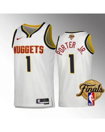 Michael Porter Jr. 1 Denver Nuggets 2023 NBA Finals Champions Edition Jersey - White