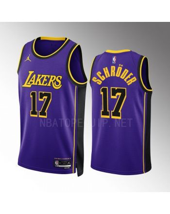 Dennis Schroder 17 2022-23 Los Angeles Lakers Purple Statement Edition Jersey Swingman