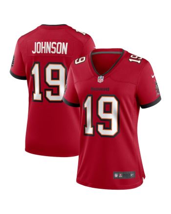 Keyshawn Johnson 19 Tampa Bay Buccaneers Women Game Retired Jersey - Red