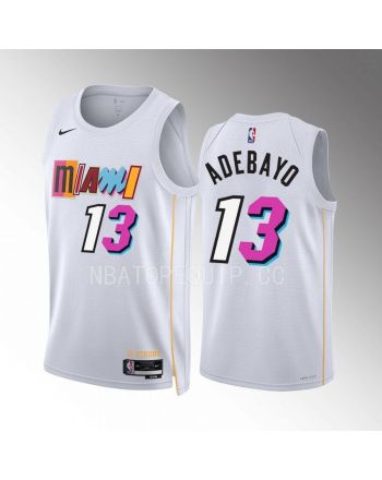 Bam Adebayo 13 Miami Heat 2022-23 City Edition White Jersey Mashup Vol.2