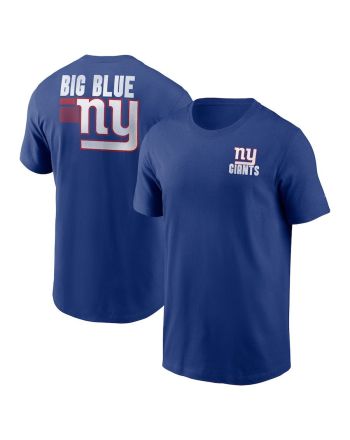 New York Giants Blitz Essential T-Shirt - Royal