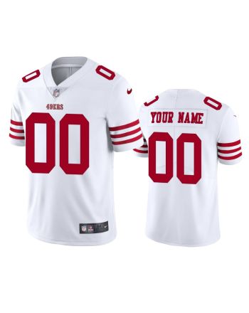 San Francisco 49ers Custom 00 2022-23 Vapor Limited White Jersey - Men's