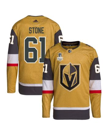 Mark Stone 61 Vegas Golden Knights Stanley Cup 2023 Final Patch Home Breakaway Men Jersey - Gold