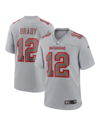 Tom Brady 12 Tampa Bay Buccaneers Men Atmosphere Fashion Game Jersey - Gray