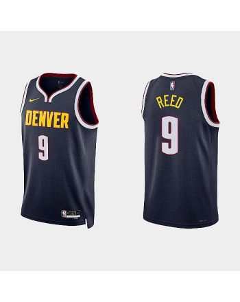 Denver Nuggets 9 Davon Reed 2022-23 Icon Edition Navy Men Jersey