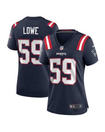 Vederian Lowe 59 New England Patriots Women Team Game Jersey - Navy