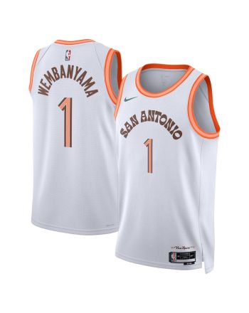 Victor Wembanyama 1 San Antonio Spurs 2023/24 City Edition Swingman Jersey - White