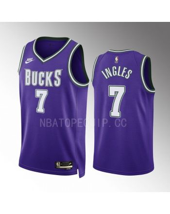 Joe Ingles 7 Milwaukee Bucks Purple Classic Edition Jersey 2022-23 Swingman