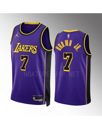 Los Angeles Lakers Troy Brown Jr. 7 2022-23 Statement Edition Purple Jersey