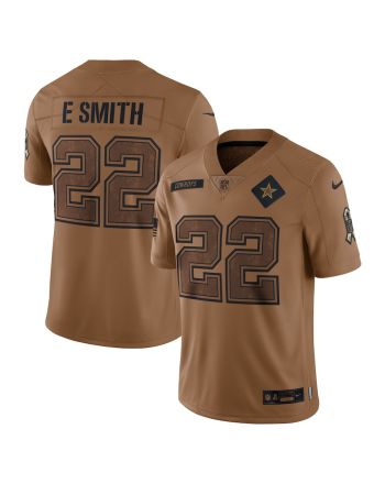 Emmitt Smith 22 Dallas Cowboys 2023 Salute To Service Retired Men Limited Jersey - Brown