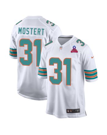 Raheem Mostert 31 Miami Dolphins 2024 Pro Bowl Patch Alternate Game Men Jersey - White