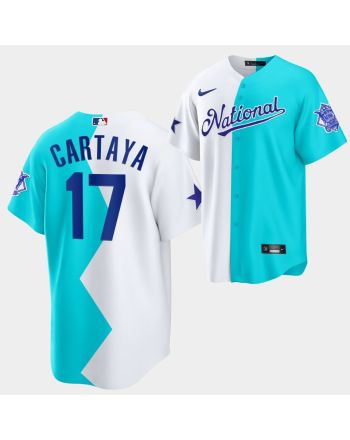 All-Star Futures Game 2022-23 Los Angeles Dodgers Diego Cartaya 17 White Blue Jersey