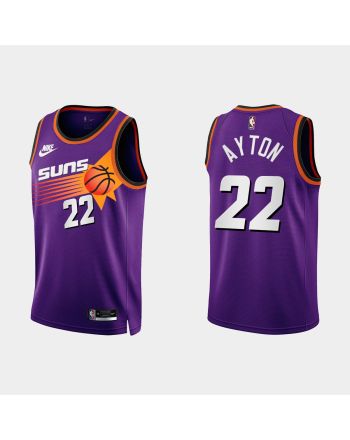 Phoenix Suns Deandre Ayton 22 2022-23 Classic Edition Purple Men Jersey