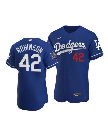 Men Los Angeles Dodgers Jackie Robinson 42 Jackie Robinson Day Away Jersey Royal