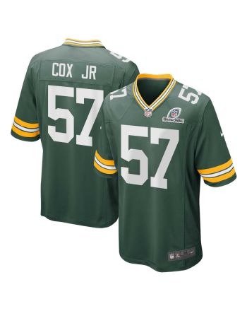 Brenton Cox Jr. 57 Green Bay Packers 2024 Divisional Patch Game Men Jersey - Green