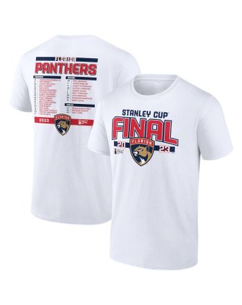 Florida Panthers 2023 Stanley Cup Final Roster T-Shirt - White