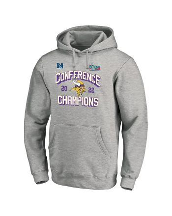 Minnesota Vikings NFC Conference Champions Light Grey Pullover Hoodie