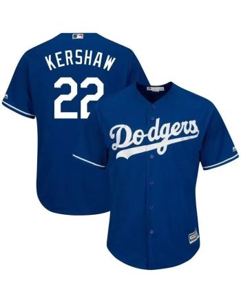 Clayton Kershaw Los Angeles Dodgers Big And Tall Alternate Cool Base Player Jersey - Royal