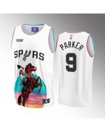 Tony Parker 9 San Antonio Spurs NBA & KidSuper Studios Unisex Hometown Jersey