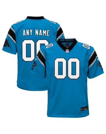 Carolina Panthers Custom YOUTH Game Jersey - Blue