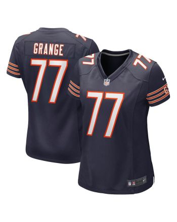 Red Grange 77 Chicago Bears Women Retired Jersey - Navy