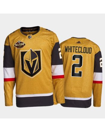 Golden Knights Zach Whitecloud 2022 All-star Gold Primegreen Jersey, Men Jersey