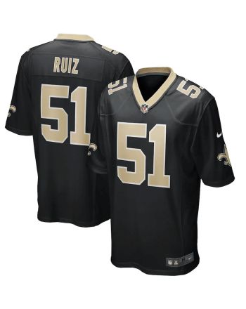 Cesar Ruiz 51 New Orleans Saints Game Jersey - Black