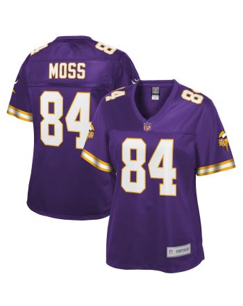 Randy Moss 84 Minnesota Vikings Pro Line Women Retired Jersey - Purple