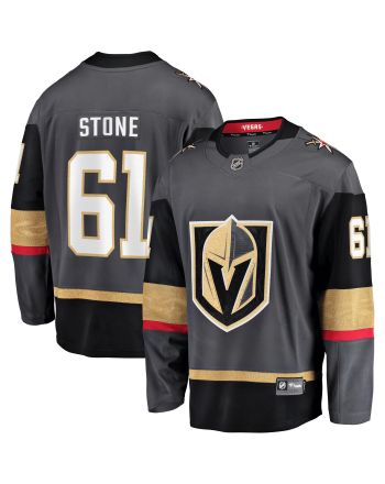 Men's Mark Stone Gray Vegas Golden Knights Home Premier Breakaway Player Jersey Jersey