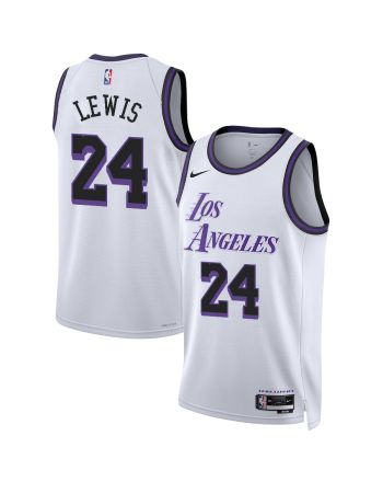 Maxwell Lewis Los Angeles Lakers 2022/23 White Jersey City