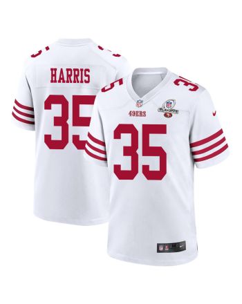 Erik Harris 35 San Francisco 49ers 2023 Playoffs Patch Game Men Jersey - White