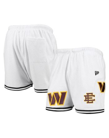 Washington Commanders Logo Team White Mesh Shorts - Men