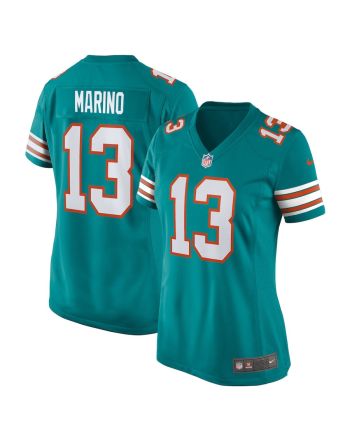 Dan Marino 13 Miami Dolphins Women Retired Jersey - Aqua