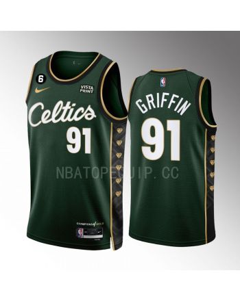 Blake Griffin 91 Boston Celtics 2022-23 City Edition Green Men Jersey Honor Bill Russell 11 Gold Diamonds