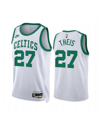 Daniel Theis 2022 Boston Celtics White 27 Classic Edition Jersey Year Zero - Men Jersey